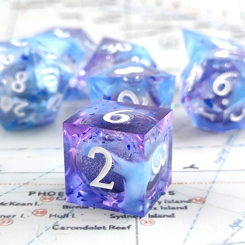 Heavy Equipment Games - RPG Resin Dice Set, Liquid Core