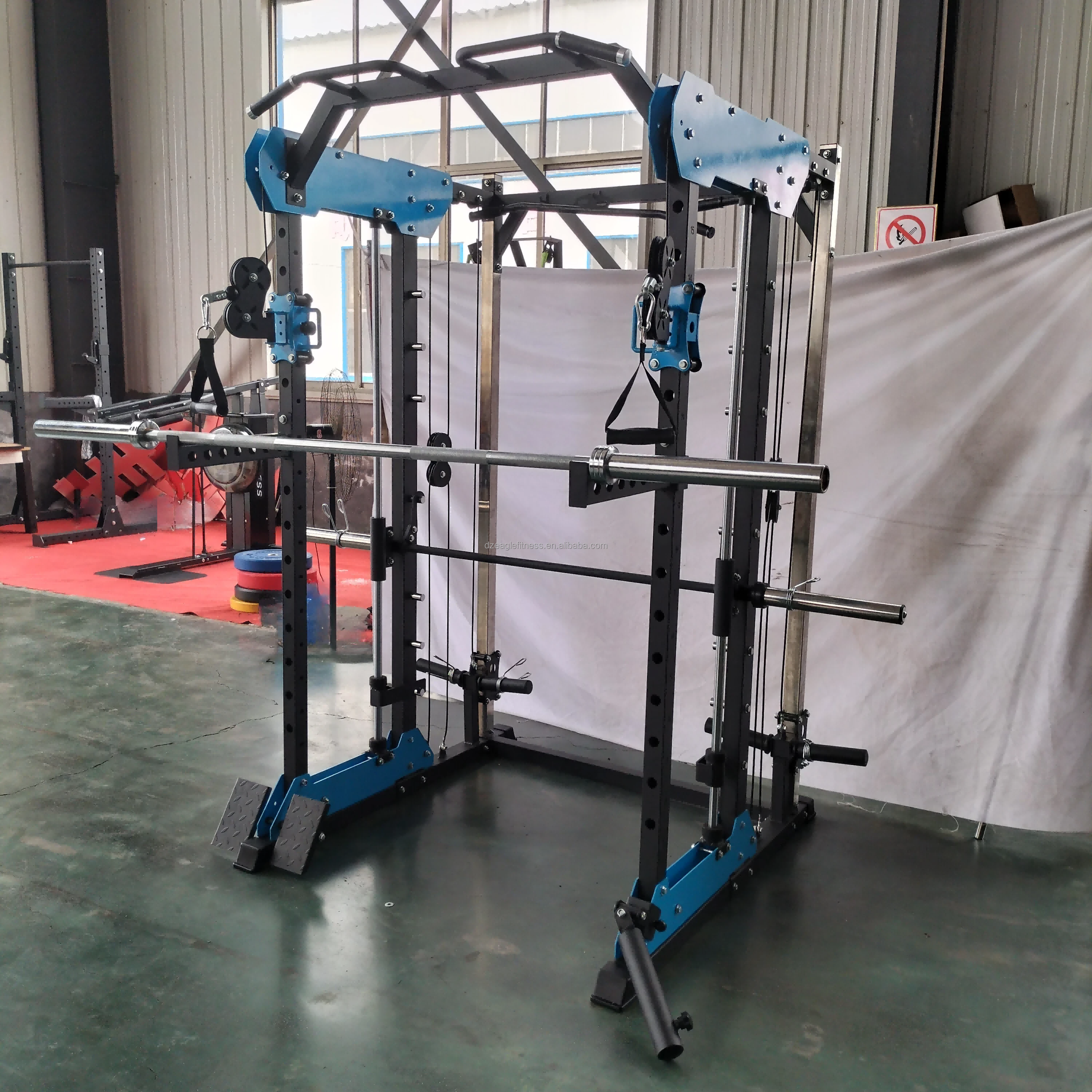 Heavy Equipment Center - Custom Commercial Power Rack Combo-Functional Trainer
