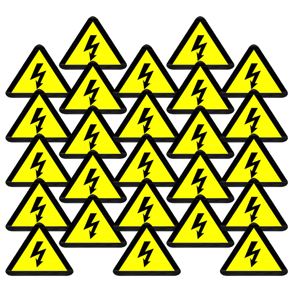 Heavy Equipment Sign - 25Pcs Electric Hazard Sticker Heavy Duty