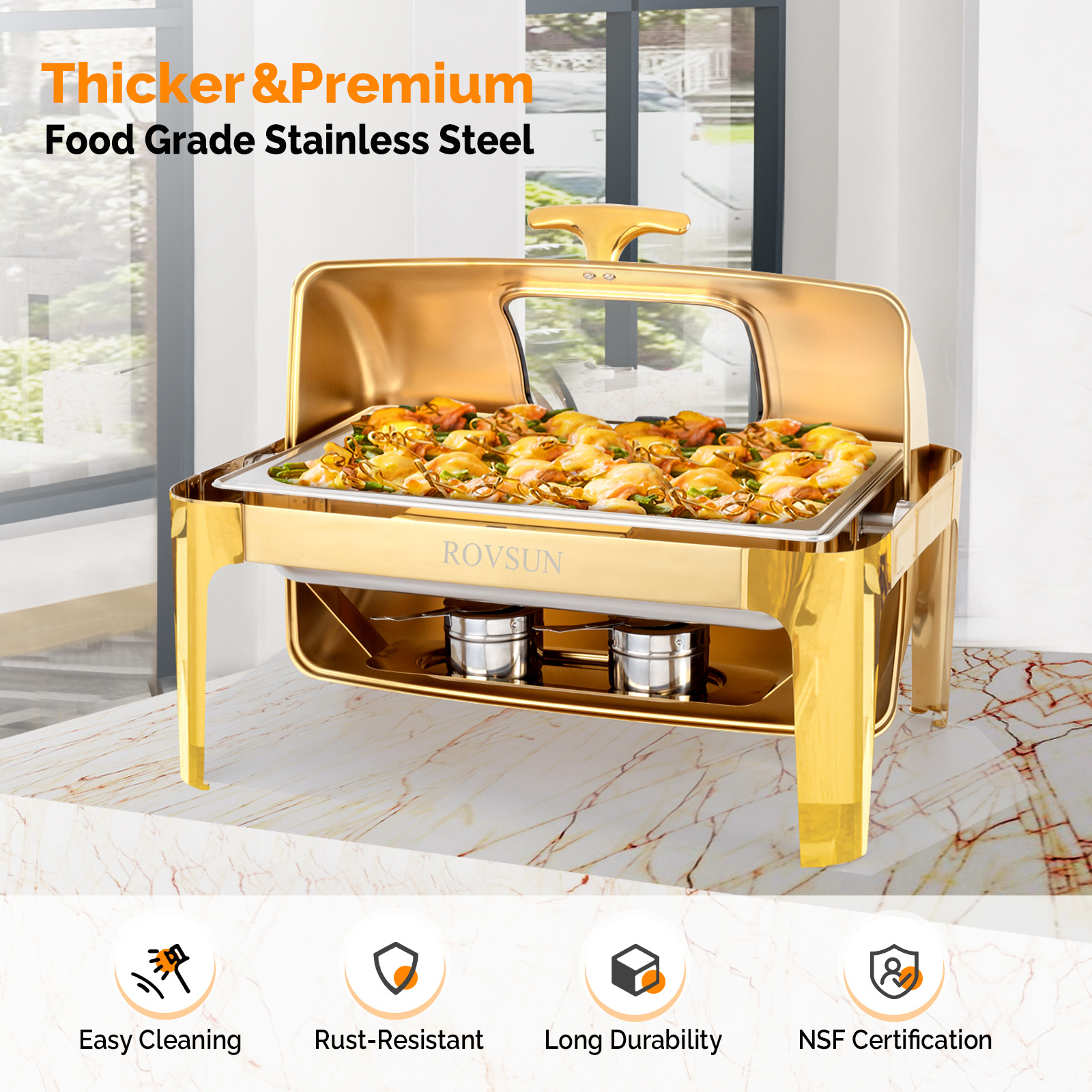 MEFFIR 9QT Commercial Gold Rol - огляд і ціна Heavy Equipment In Kitchen