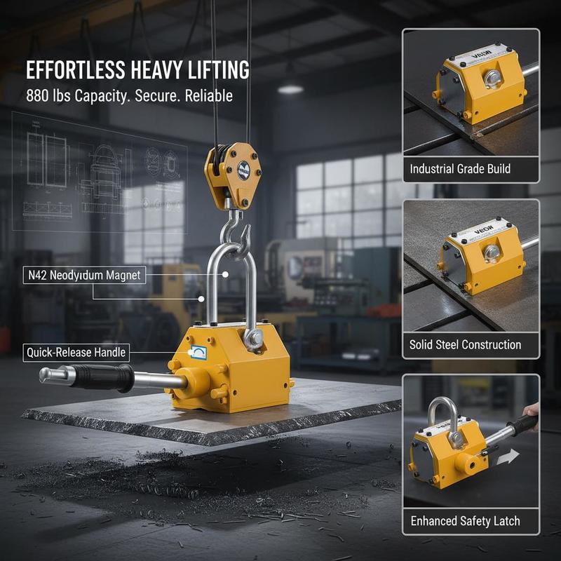 Neodymium Hoist Magnet 880 lbs - огляд і ціна Heavy Equipment Manual