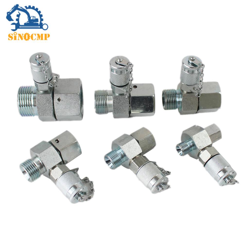 6pcs Hydraulic Swivel Run Tees - огляд і ціна Heavy Equipment Used